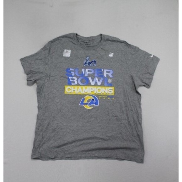 Nike Tee Men Los Angeles Ram Super Bowl Champs Size XXL - Picture 1 of 10